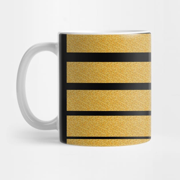 Gold Foil Stripes on Black by bubbleteez